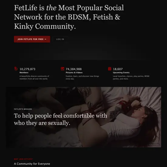 FetLife Landing image